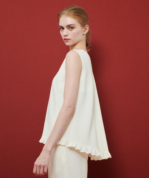 ✤美品✤LOULOU WILLOUGHBY フリルディティールブラウス　ホワイト LOULOU WILLOUGHBY ブラウス シャツ 「LOULOU WILLOUGHBY