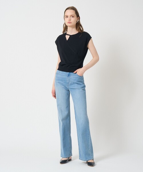 ANAYI（アナイ） ニット セーター アシメカシュクールプルオーバー