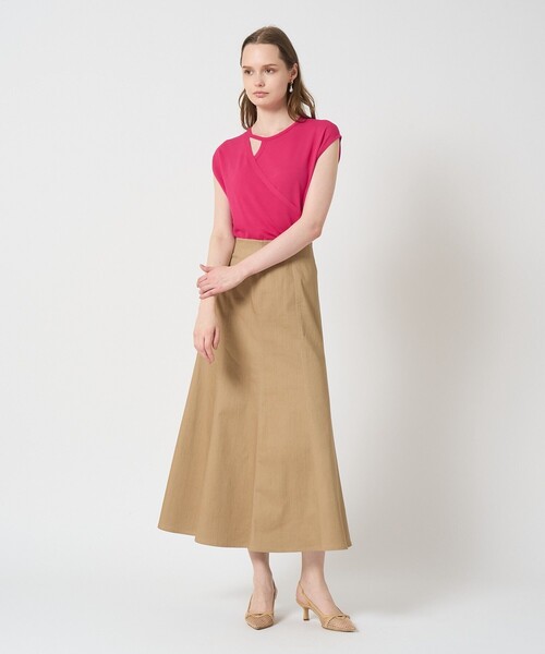 ANAYI（アナイ） ニット セーター アシメカシュクールプルオーバー
