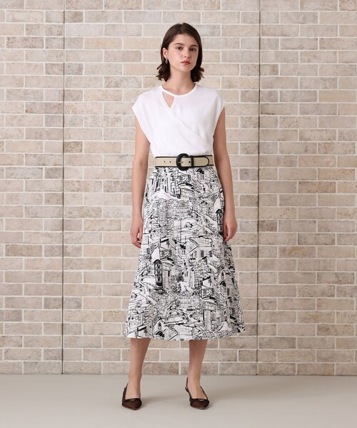 ANAYI（アナイ） ニット セーター アシメカシュクールプルオーバー