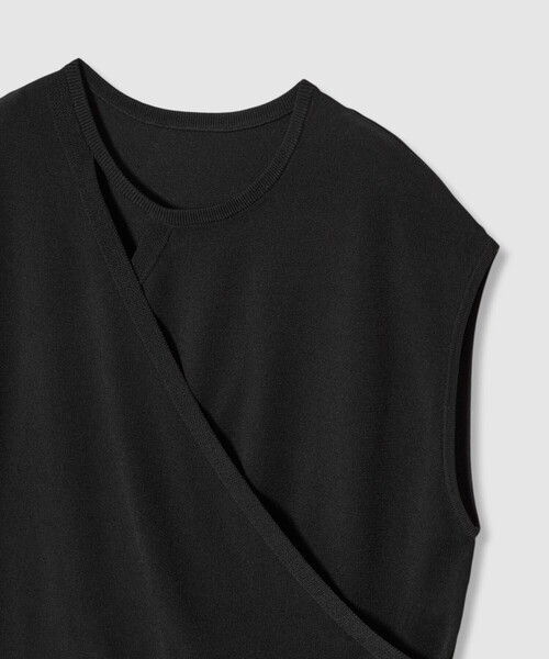 ANAYI（アナイ） ニット セーター アシメカシュクールプルオーバー
