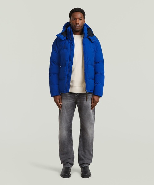 G-STAR RAW ダウンジャケット ダウン G-WHISTLER PADDED HOODED JACKET