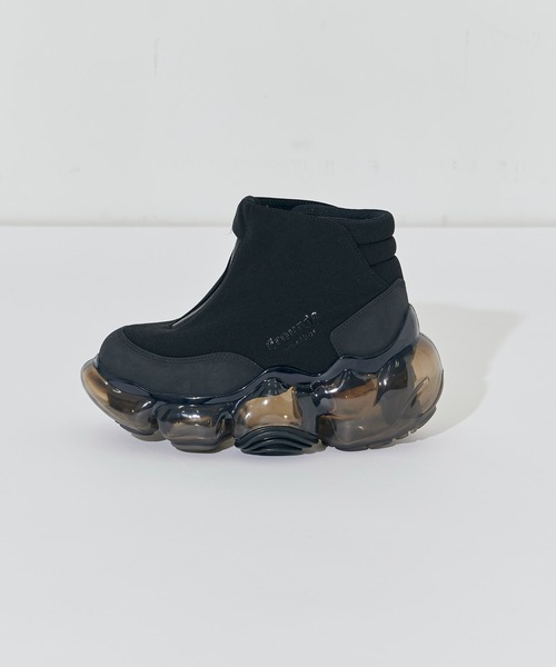 grounds 「grounds」 ハイカットスニーカー 38 ブラック
