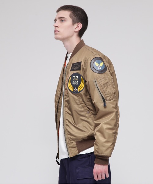 AVIREX TOPGUN トップガン フライトジャケット ブラウン M 刺繍 AVIREX アビレックス TOP GUN トップガン ラムレザー G-1