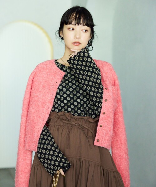 「FREAK'S STORE」 長袖カットソー フリ- チャコール レディース FREAK'S STORE 「FREAK'S STORE」 長袖カットソー フリ