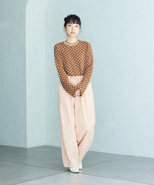 「FREAK'S STORE」 長袖カットソー フリ- チャコール レディース FREAK'S STORE 「FREAK'S STORE」 長袖カットソー フリ