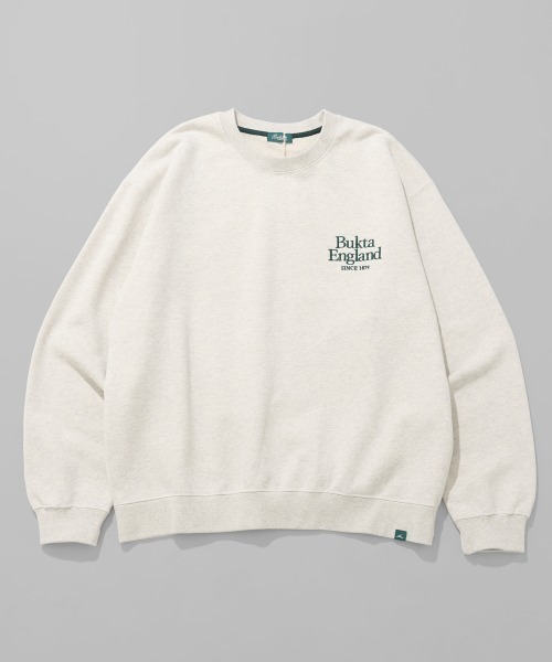 Bukta（バクタ） トレーナー スウェット ヘビー裏毛刺繍クルー メンズ