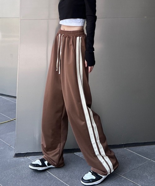 Kijun ラインパンツ Bab / Bou Jeloud｜【低身長向けサイズあり】2WAYセンタープレスサイド