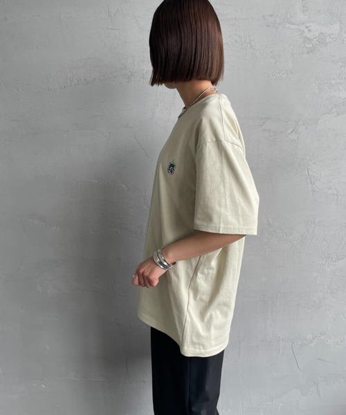 「CHUMS」 半袖Tシャツ L ホワイト レディース