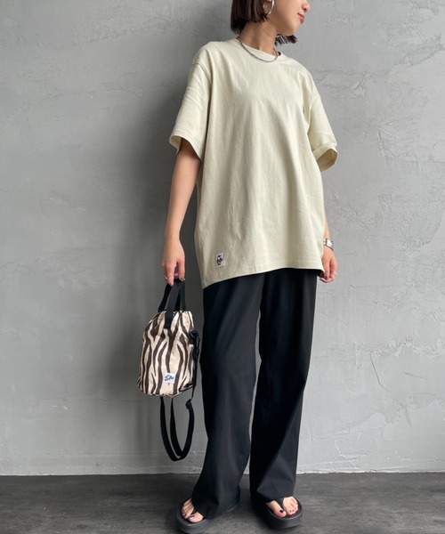 「CHUMS」 半袖Tシャツ L ホワイト レディース