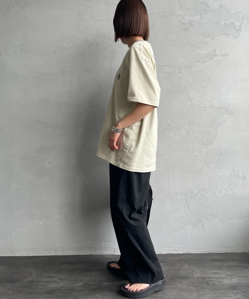 「CHUMS」 半袖Tシャツ L ホワイト レディース