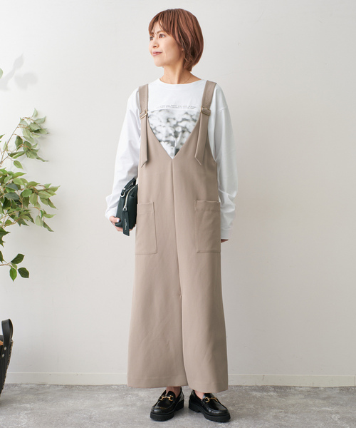 spickandspan ブラック　サロペット　スカート　36 Spick＆Span 「Spick & Span」 サロペットスカート 36 ブラック