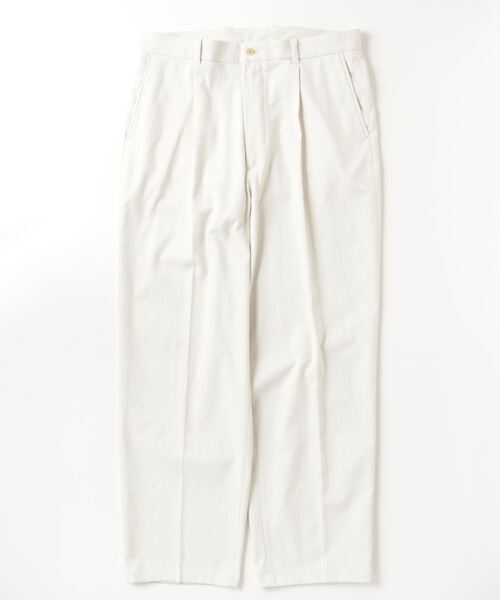 専用品 新品タグ付 Steven Alan スティーブンアラン スラックス Steven Alan＞ ドリル インツープリーツ ドレス トラウザーズ
