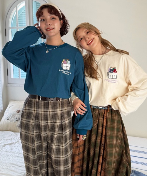 YUU様用 DOUBLE NAME tシャツ Gyunyu bottle lid BACKモチーフロンTEE