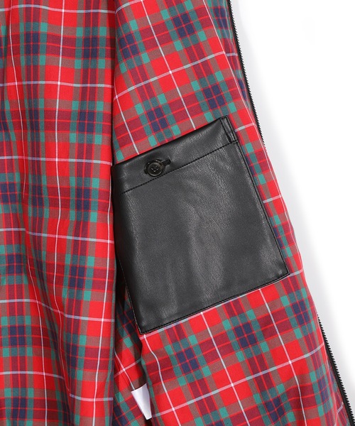 革ジャン ライダース 「BARACUTA/バラクータ」別注フェイクレザーG9ハリントンジャケット メンズの画像