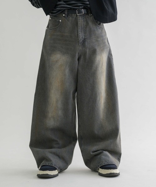 ジーンズ 「EPNK」Straight baggy pants / ストレートバギー