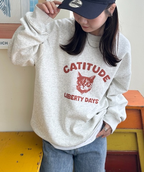 CLEA トレーナー スウェット アニマルカレッジロゴスウェット