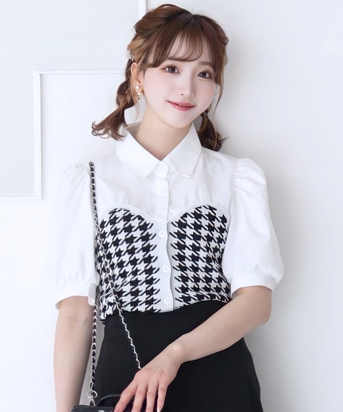 「titty＆Co. PETIT」 半袖シャツ FREE ホワイト レディース_画像2