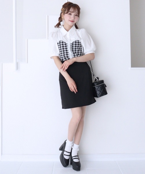 「titty＆Co. PETIT」 半袖シャツ FREE ホワイト レディース_画像3