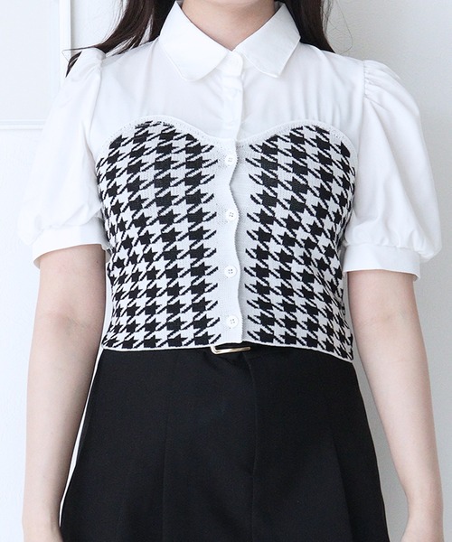 「titty＆Co. PETIT」 半袖シャツ FREE ホワイト レディース_画像5