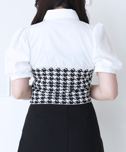 「titty＆Co. PETIT」 半袖シャツ FREE ホワイト レディース_画像7