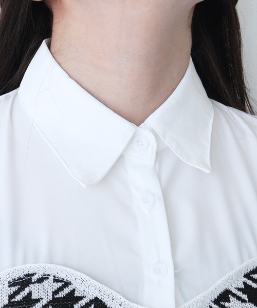 「titty＆Co. PETIT」 半袖シャツ FREE ホワイト レディース_画像9