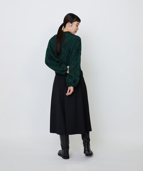 美品 outil リネンカシュクールブラウス DARK GREEN 美品 outil リネン