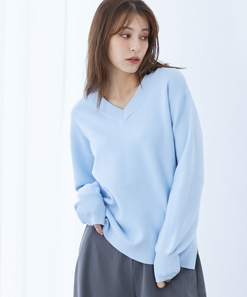 slattgir（スラットジール） ニット セーター 高身長 スウェットライク