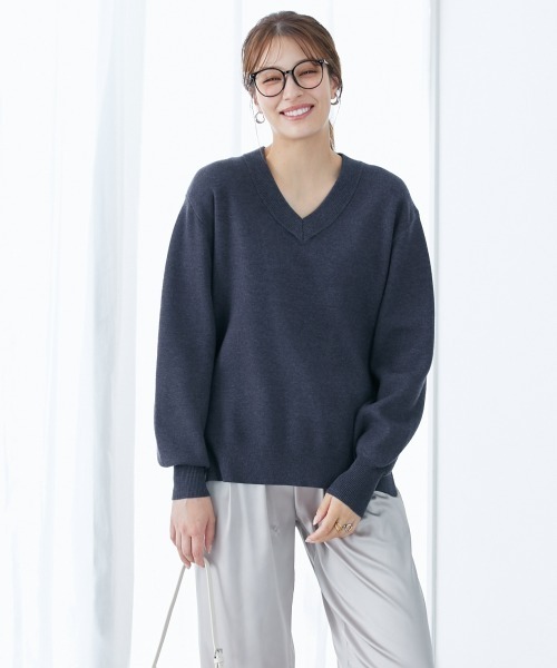 slattgir（スラットジール） ニット セーター 高身長 スウェットライク