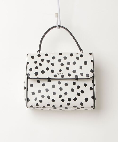 【美品】agnes b. ハンドバッグ ホワイト agnes b.（アニエスベー） ハンドバッグ - ホワイト レディース