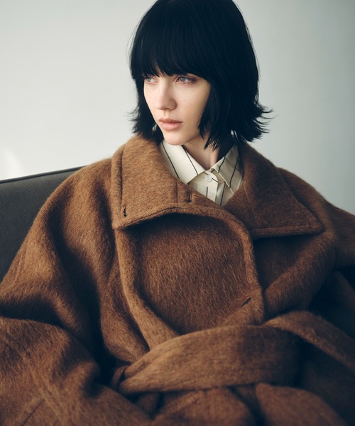 ADAM ET ROPE'(アダムエロペ) ステンカラーコート コート スタンド ADAM ET ROPE'(アダムエロペ) ステンカラーコート コート スタンド