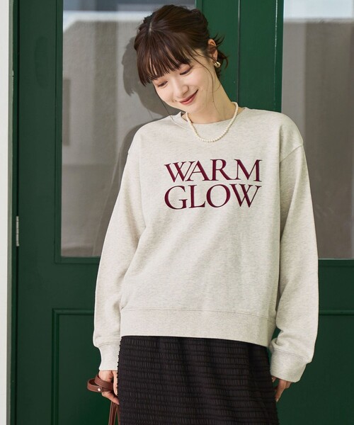 coen（コーエン） トレーナー スウェット フロッキーロゴプリント裏毛