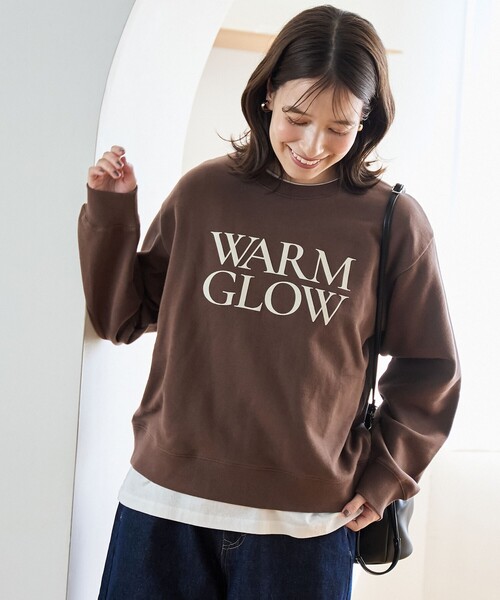 coen（コーエン） トレーナー スウェット フロッキーロゴプリント裏毛