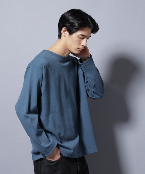 NANO universe（ナノ・ユニバース） tシャツ 天竺ヘビーコットンボート