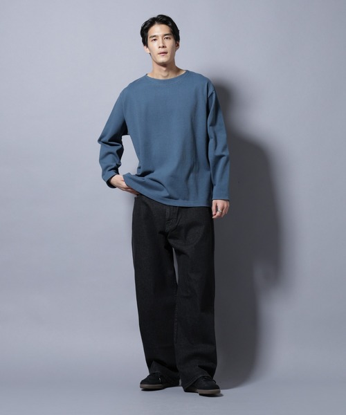 NANO universe（ナノ・ユニバース） tシャツ 天竺ヘビーコットンボート