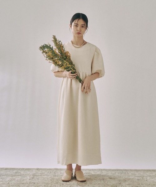 「moi tytto」 半袖ワンピース FREE ナチュラル レディース_画像2