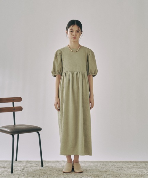 「moi tytto」 半袖ワンピース FREE ナチュラル レディース_画像5