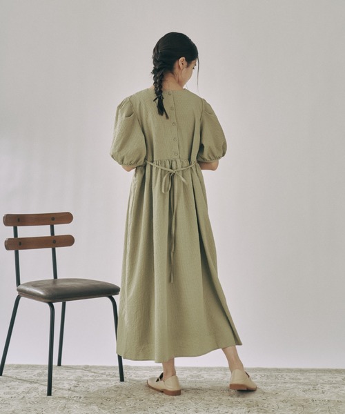 「moi tytto」 半袖ワンピース FREE ナチュラル レディース_画像8