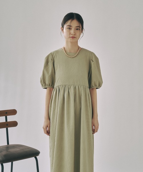 「moi tytto」 半袖ワンピース FREE ナチュラル レディース_画像9