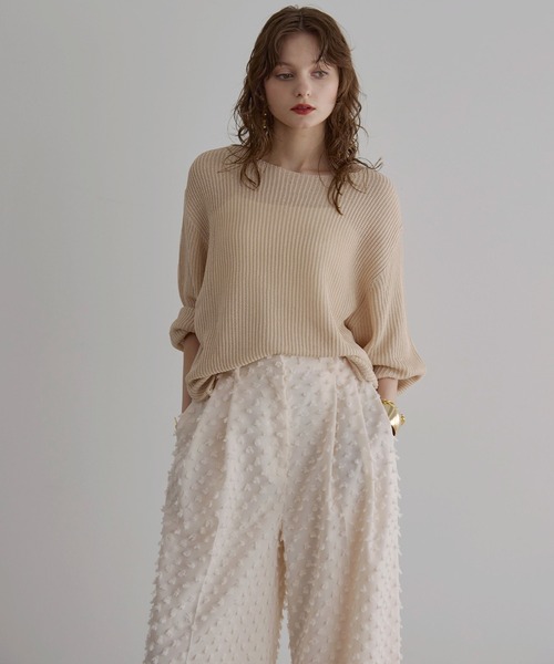 MIELI INVARIANT（ミエリインヴァリアント） パンツ FREE アイボリー