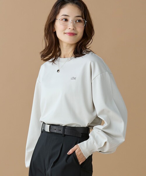【未着用】ラコステバルーンスリーブオーバーサイズTシャツ【LACOSTE】 LACOSTE（ラコステ） tシャツ 「オンライン限定」LACOSTE バルーン