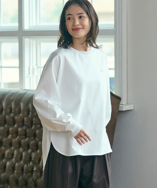 【未着用】ラコステバルーンスリーブオーバーサイズTシャツ【LACOSTE】 LACOSTE（ラコステ） tシャツ 「オンライン限定」LACOSTE バルーン
