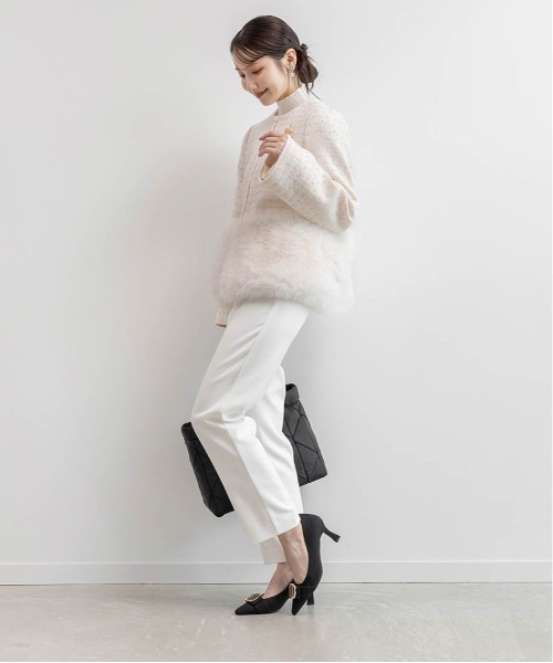 RANDA ブルゾン アウター 2WAY フェイクファーショートジャケット