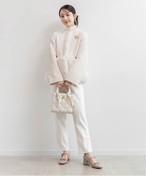 RANDA（ランダ） ブルゾン アウター 2WAY フェイクファーショート