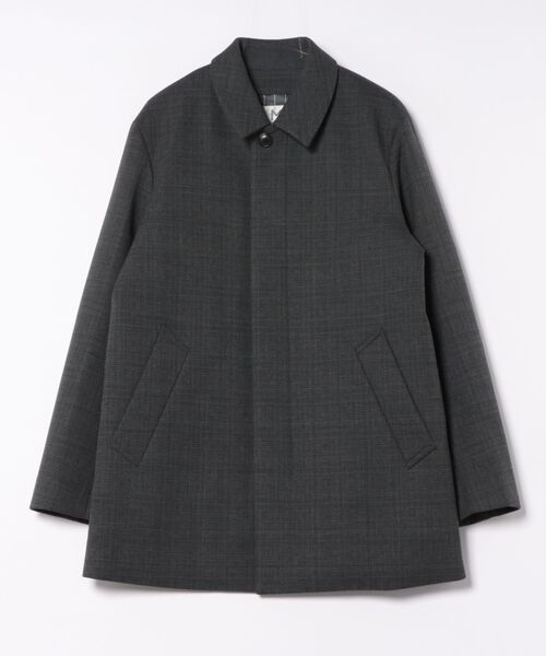 【チャコールグレー】ウレタンボンディングバルカラーコート | 防風 MEN'S MELROSE ステンカラーコート コート ウレタンボンディングバル