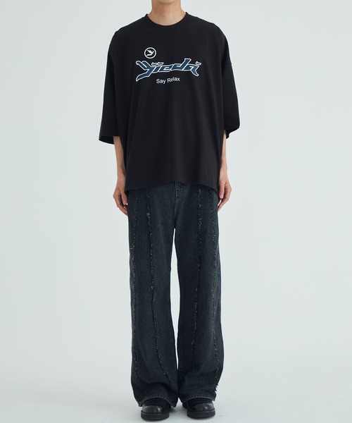 「Jieda」 7分袖Tシャツ FREE ホワイト メンズ_画像2