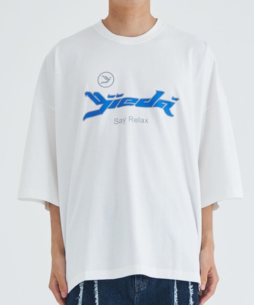「Jieda」 7分袖Tシャツ FREE ホワイト メンズ_画像3