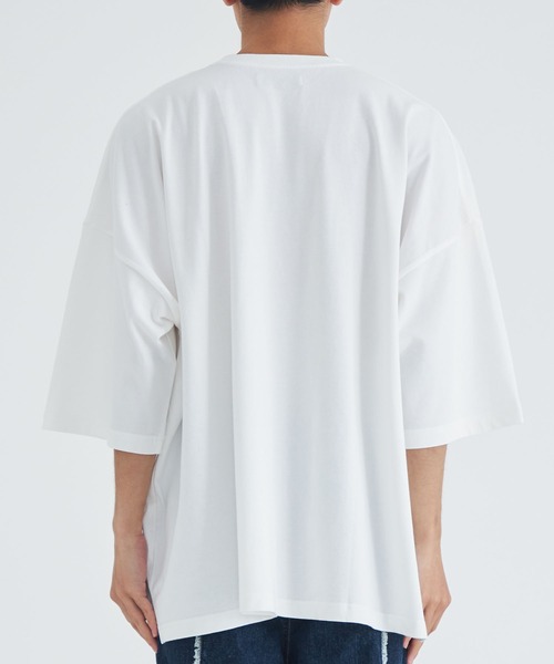 「Jieda」 7分袖Tシャツ FREE ホワイト メンズ_画像5