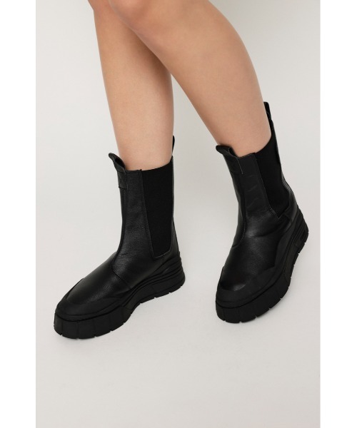 SLYショートブーツ SLY | 【1BUY5％OFF CAMPAIGN】FRONT ZIP CHUNKY ブーツ (ブーツ