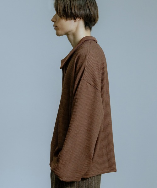 美品 BATONER ネイビー ワッフル編み ポロシャツ ポロシャツ(S ネイビー系): その他アイテム｜メーカーズシャツ鎌倉